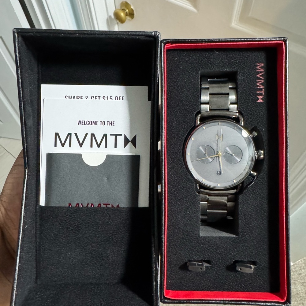 MVMT Gunmetal and Gold Chronograph Timepiece - Picture 6 of 7